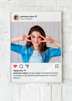 печать фото портретов в стиле инстаграм на холсте студия артхолст